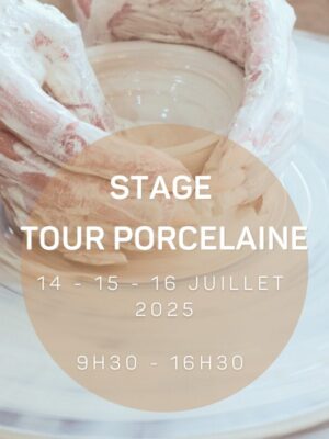 Stage porcelaine tour de potier